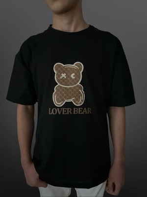 Velox Home Lover Bear Ayıcık Baskılı Bisiklet Yaka T-Shirt