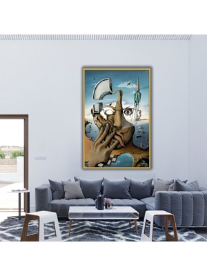 Gaagart Metal Çerçeveli Cam Poliklinik Tablosu Salvador Dali Silüet