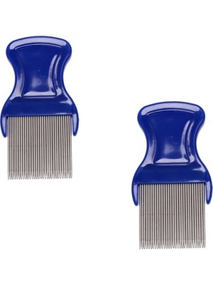 Mawrond 2 Adet -Mini, Metal Uzun  Dişli Bit, Kene, Pire, Böcek Haşere, Parazit Temizleme Tarağı