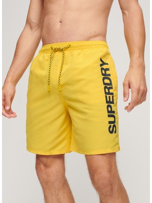 Superdry Sarı Erkek Şort Mayo M3010236ASWR_SPORT Graphıc 17 Swım