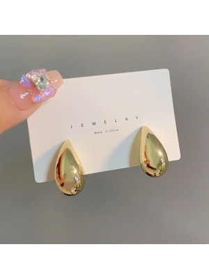 By Zeyna Aksesuar Kadın Özel Tasarım Mini Damla Model 1.2 cm Küpe