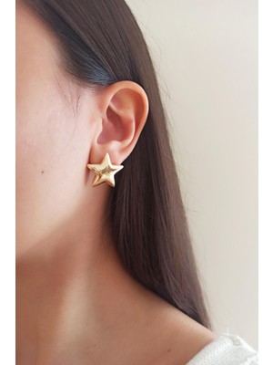 By Zeyna Aksesuar Kadın Özel Tasarım Kalp Model Küpe ZYNA001