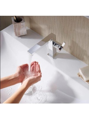 Hansgrohe Tecturis E Lavabo Bataryası 110 Coolstart Krom