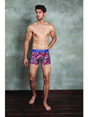 Doreanse Punk Kafa Erkek Normal Paça Bel Bantlı Boxer