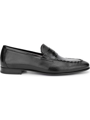 Tamer Tanca Erkek Deri Siyah Loafer Ayakkabı 342 8775 Erk Ayk Y24 Sıyah Gyk