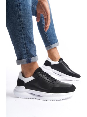 Mubiano Hakiki Deri MBKRY028-S Erkek Siyah Sneaker & Spor Ayakkabı