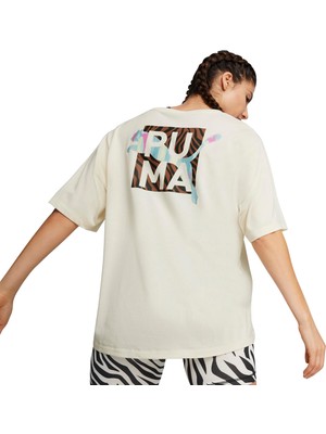 Puma Animal Remix Boyfriend Kadın Pembe Antrenman T-Shirt 52482187