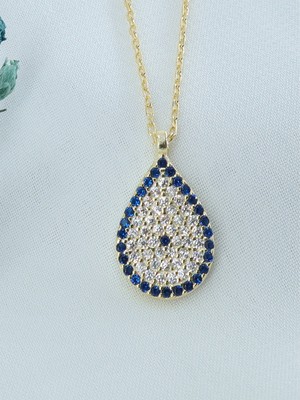 Neva Jewelry Taşlı Nazar Boncuk Kolye