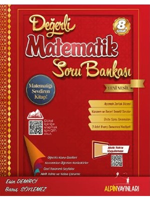 Alpin 8. Sınıf Değerli Matematik Soru Bankası