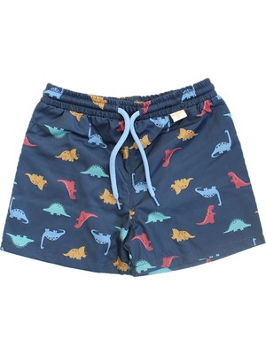 Miela Kids Uv Korumalı Dinoland Midnight Şort Mayo