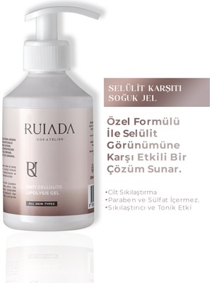 Ruiada Sıkılaşmaya Yardımcı Selülit & Çatlak Karşıtı Anti Cellulite Gel 250 ml
