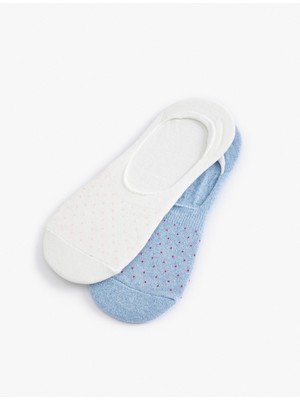 Koton Babet Çorap Seti 2'li Puantiyeli Çok Renkli