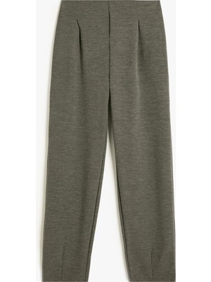 Koton Basic Pantolon Kız Çocuk Beli Lastikli Pile Detaylı Günlük Stil Rahat Kesim
