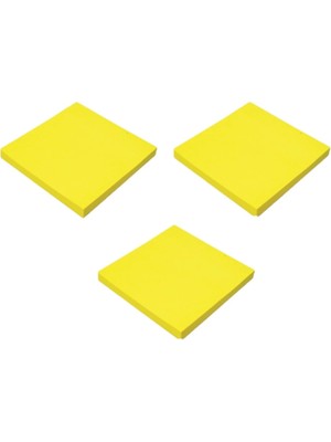 Rubenis 76 x 76 mm Yapışkanlı Not Kağıdı Fosforlu Sarı 3 Adet