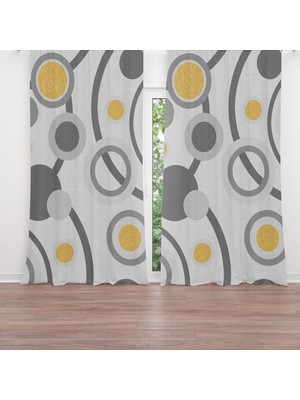 A2ZTR Dijital Baskılı Fon Perde Iki Kanat