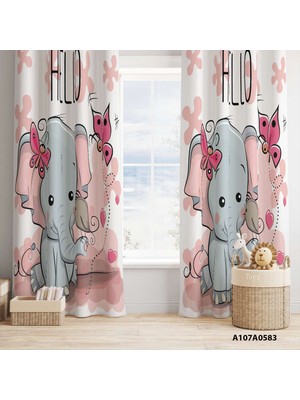 A2ZTR Dijital Baskılı Fon Perde Iki Kanat