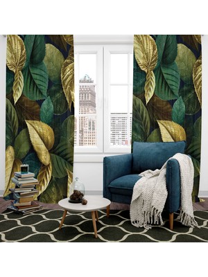 A2ZTR Dijital Baskılı Fon Perde Iki Kanat