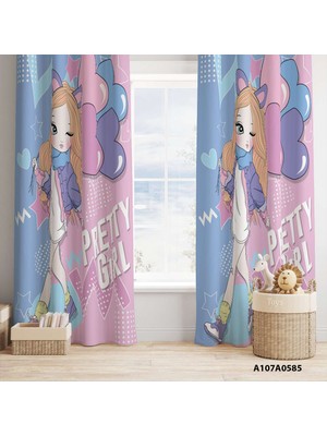 A2ZTR Dijital Baskılı Fon Perde Iki Kanat