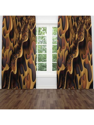 A2ZTR Dijital Baskılı Fon Perde Iki Kanat