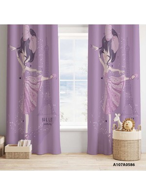 A2ZTR Dijital Baskılı Fon Perde Iki Kanat