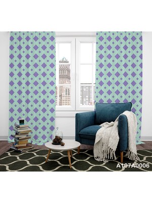 A2ZTR Dijital Baskılı Fon Perde Iki Kanat