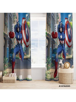 A2ZTR Dijital Baskılı Fon Perde Iki Kanat