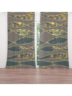 A2ZTR Dijital Baskılı Fon Perde Iki Kanat