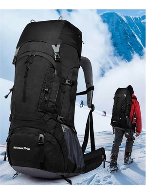 My Easy Shop Seyahat Dağcılık Çantası Su Geçirmez Yürüyüş Kamp Sırt Çantası 80L Büyük Kapasiteli 80LT