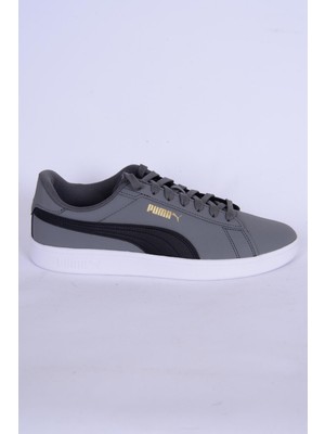 Puma 392336-02 Smash 3.0 Buck Gri-Siyah Erkek Spor Ayakkabı