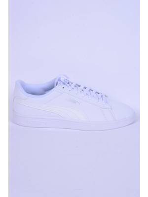 Puma 392336-09 Smash 3.0 Buck Beyaz-Beyaz Erkek Spor Ayakkabı