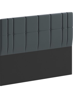 Mobpazar Yatak Başlığı, Lidya Başlık Antrasit, 150 cm