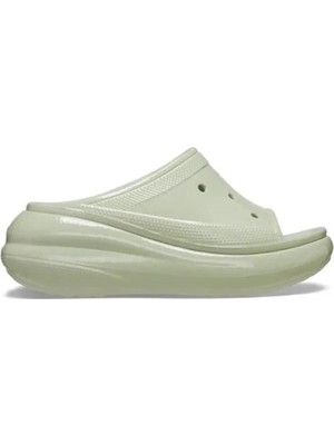CROCS Crush High Shine Slide 209648-3VS Unisex Kırık Beyaz Sandalet&Terlik