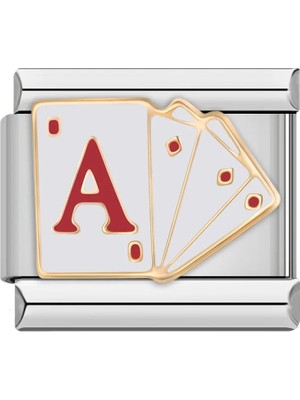 İtalyan Charm Bileklik Italyan Charm Iskambil