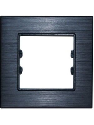 Arvehu Electric Asfir Schneider Asfora Serisi Alüminyum Onyx Tekli Çerçeve ALG301-71 Modeli