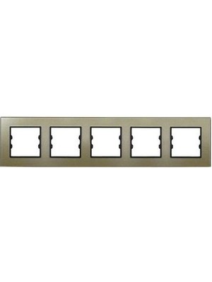 Arvehu Electric Asfir Schneider Asfora Serisi Alüminyum Onyx Beşli Çerçeve ALG305-71 Modeli