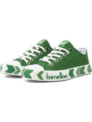 Benetton BN-30620 Yeşil Kadın Spor Ayakkabı