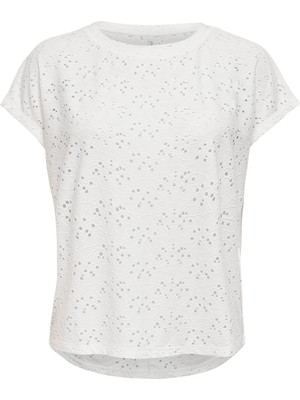 Only Kadın Bluz Beyaz 15231005 Onlsmılla S/s Top Jrs Noos