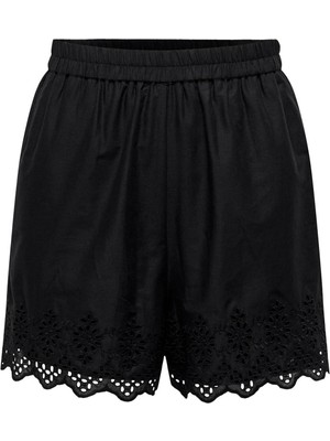 Only Kadın Şort Siyah 15313167 Onllou Lıfe Emb Loose