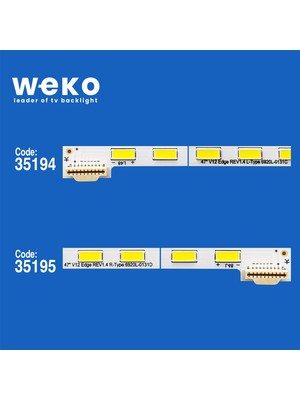 Weko WKSET-5490 35194X1 35195X1 47 V12 Edge Rev1.4 2 Adet LED Bar (48LED) Lucest Yeni