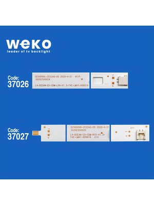 Weko WKSET-6295 37026X4 37027X4 SE50D09L/R-ZC22AG-03 8 Adet LED Bar Lucest Yeni