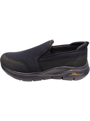 King Shoes L.figo 4450 Siyah Büyük Numara Bağsız Erkek Ayakkabı