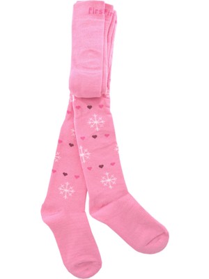 Dode Flora Kız Çocuk Kışlık Külotlu Çorap Havlu Kar Desenli 11-12 Yaş Frst