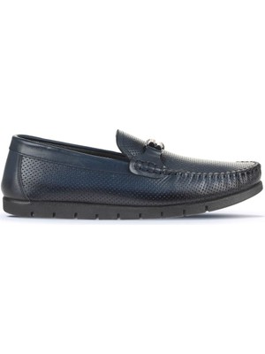 Bueno Shoes Lacivert Deri Erkek Loafer 21MA96