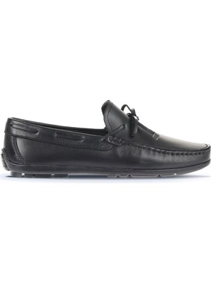 Bueno Shoes Siyah Deri Erkek Loafer 21MA214