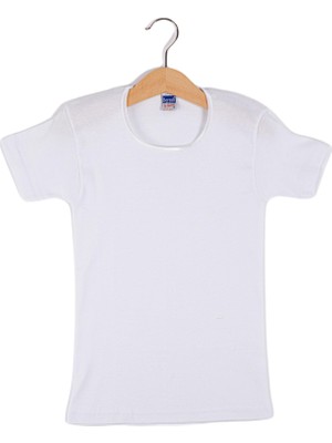 Berrak Kız Çocuk Çocuk Ribana Yarım Kollu Fanila 6 Lı Atlet BERRAK-2508