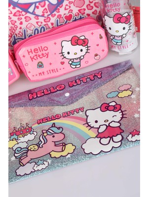 Hello Kitty Lisanslı Hello Kıtty Ilk ve Orta Öğretim Çantası,beslenme Kabı ,kalem Çantası ve Trıtan Matara Seti