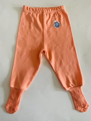 Anka Baby Çoraplı Kız Bebek Pantalon  Organik