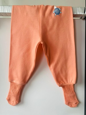 Anka Baby Çoraplı Kız Bebek Pantalon  Organik