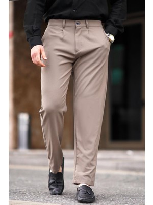 Madmext Vizon Regular Fit Düz Kesim Yan Cepli Erkek Pantolon 6540