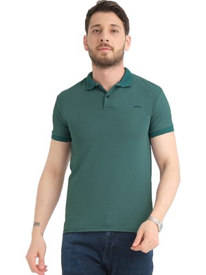Varetta Erkek Yeşil Polo Yaka Yazlık Pamuklu Kısa Kollu T Shirt